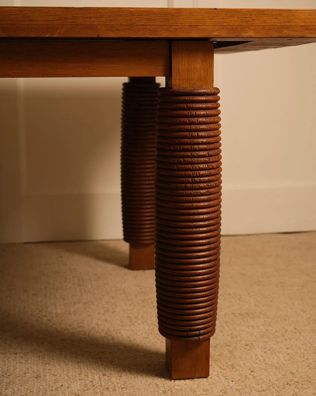 Sculptural wooden table, 1970s 10