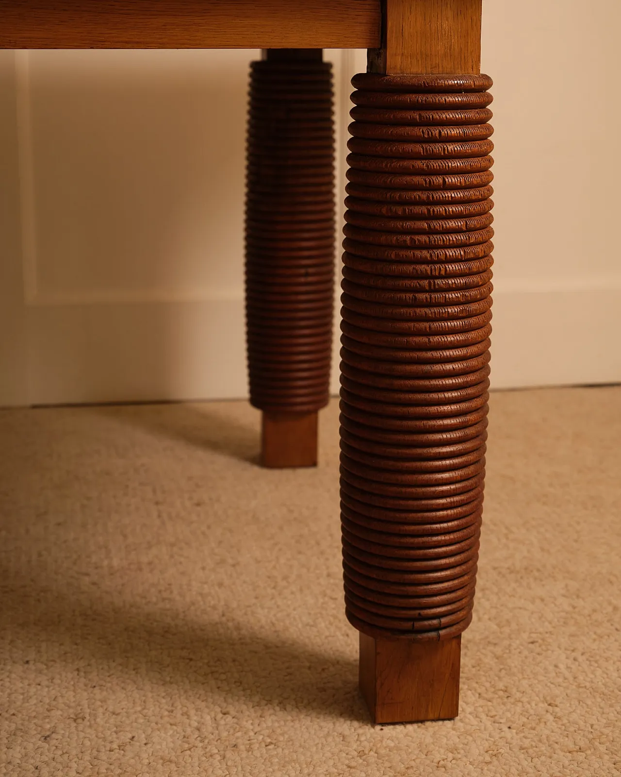 Sculptural wooden table, 1970s 11