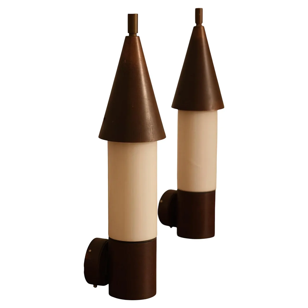 Pair of wall sconces, 1970s 1