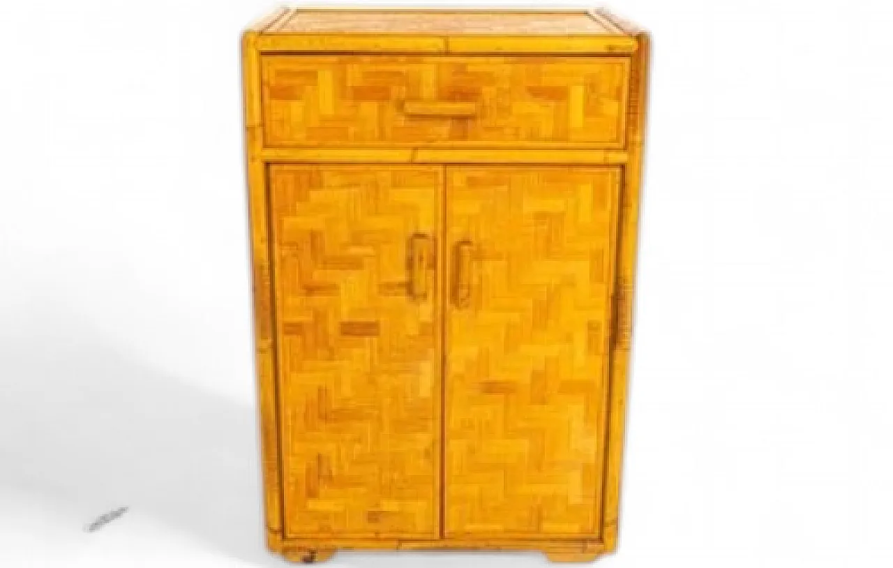 Bamboo and rattan sideboard, 1970s 11
