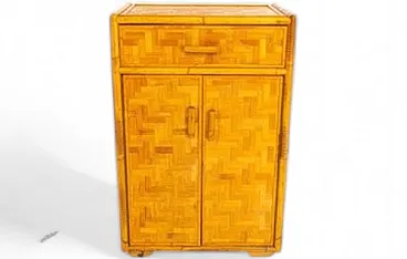 Bamboo and rattan sideboard, 1970s