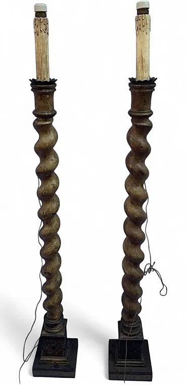 Pair of Church candelabra, Italy, mid-19th century