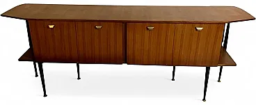 Mid-Century Italian Maple and Brass Sideboard, 1950s