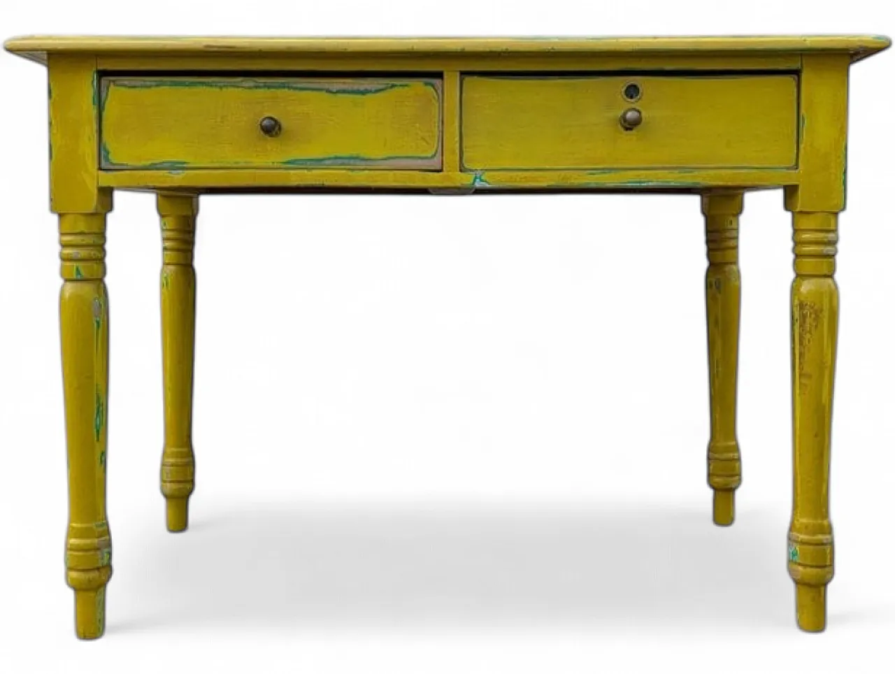 Yellow wooden table, 1940s 9