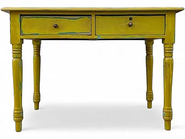 Yellow wooden table, 1940s