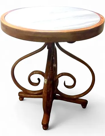 Marble-topped bistro table by Michael Thonet for Thonet, France