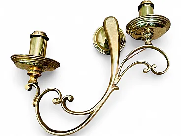 Bronze wall lamps, early 20th century, set of 2