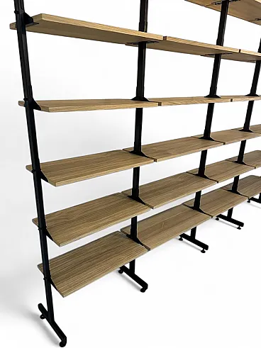 Oak and brass bookcase, Denmark