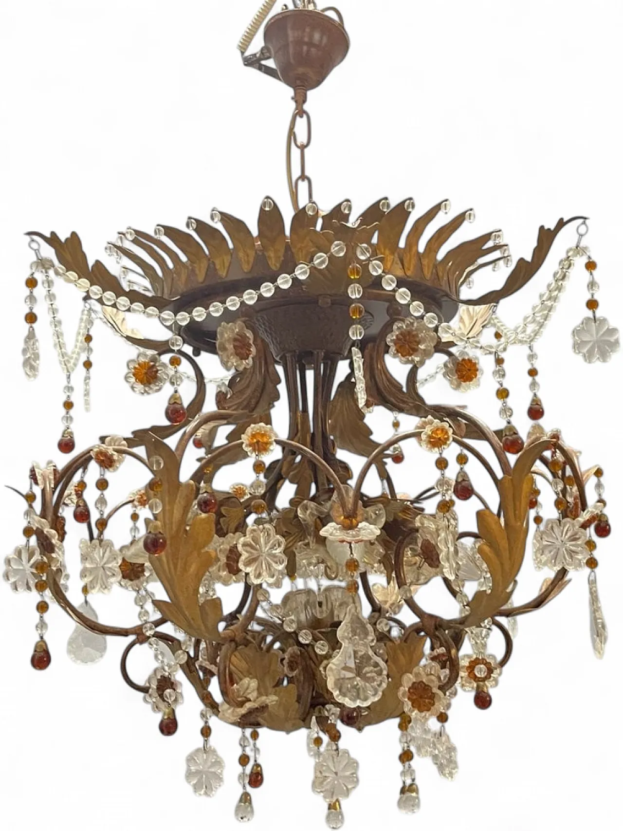 Murano glass chandelier, Italy, 1960s 15