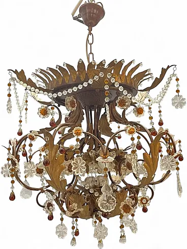 Murano glass chandelier, Italy, 1960s