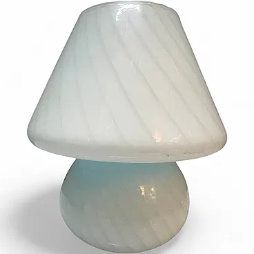 Mushroom-shaped Murano glass table lamp by Paolo Venini, 1970s