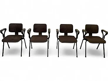 4 Synthesis Series Edys Chairs by Ettore Sottsass for Olivetti, 1970s
