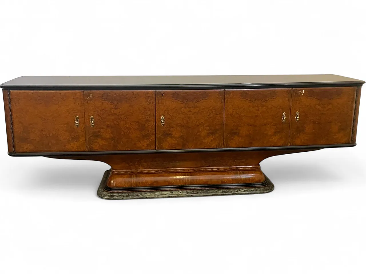 Art Deco Sideboard with Goblet Stand and Marble Base by Osvaldo Borsan 13