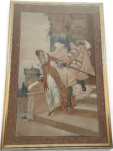 Italian Tapestry with a Theater Scene, 1950s
