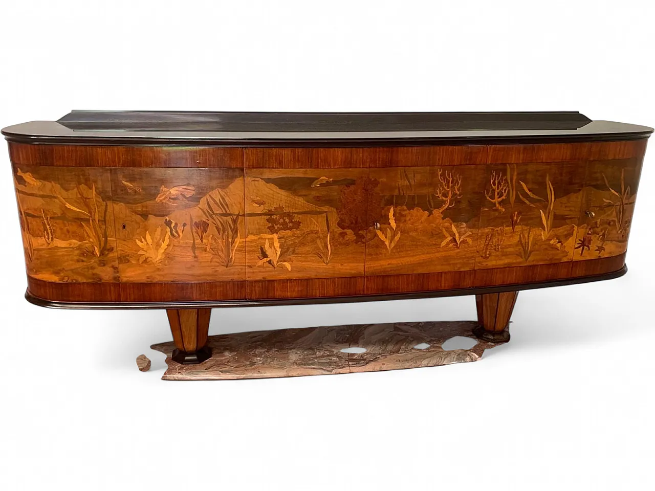 Large Living Room Container by Piero Del Grande for Vittorio Dassi, 19 17