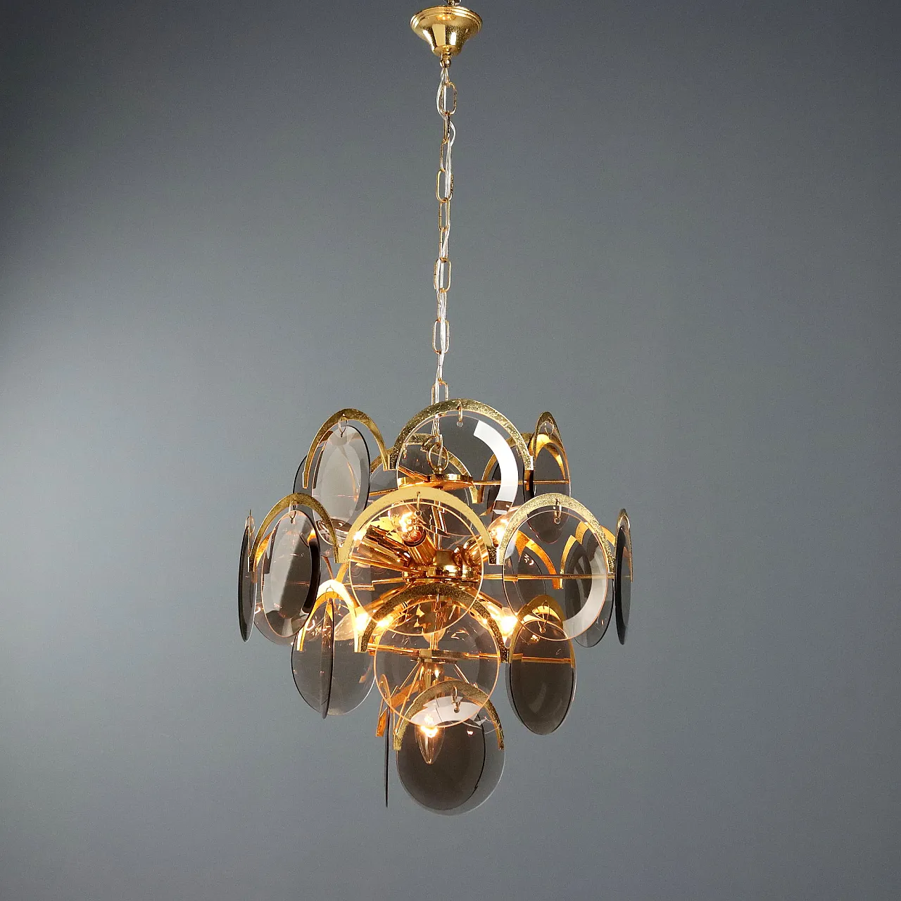 Lamp with glass discs, late 20th century 1