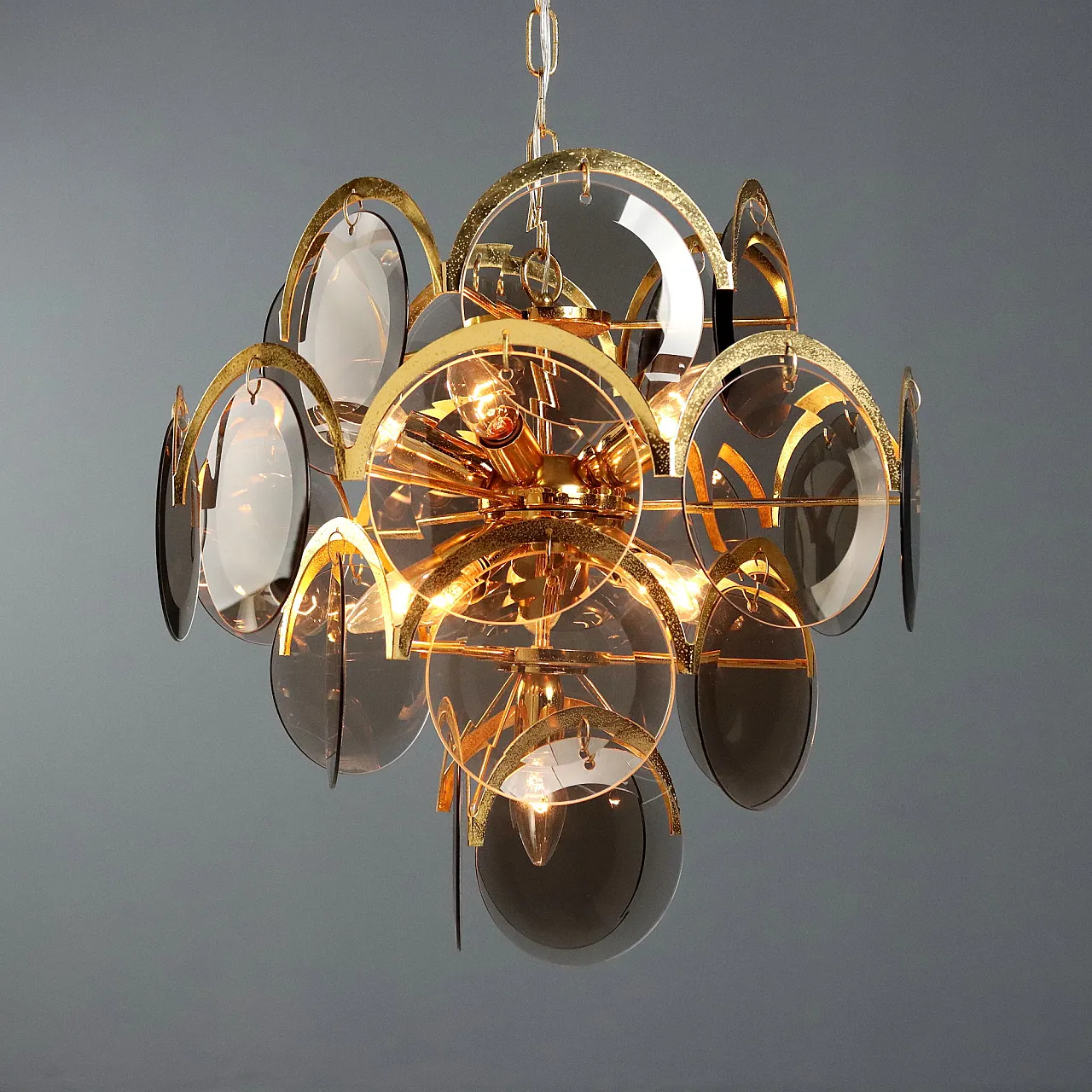 Lamp with glass discs, late 20th century 3