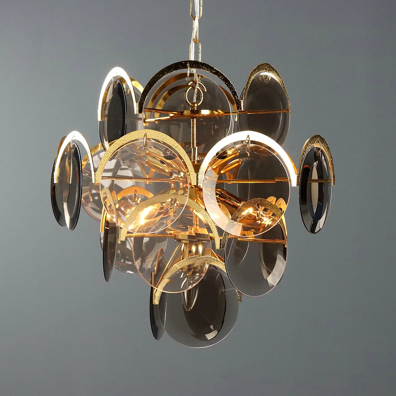 Lamp with glass discs, late 20th century 4