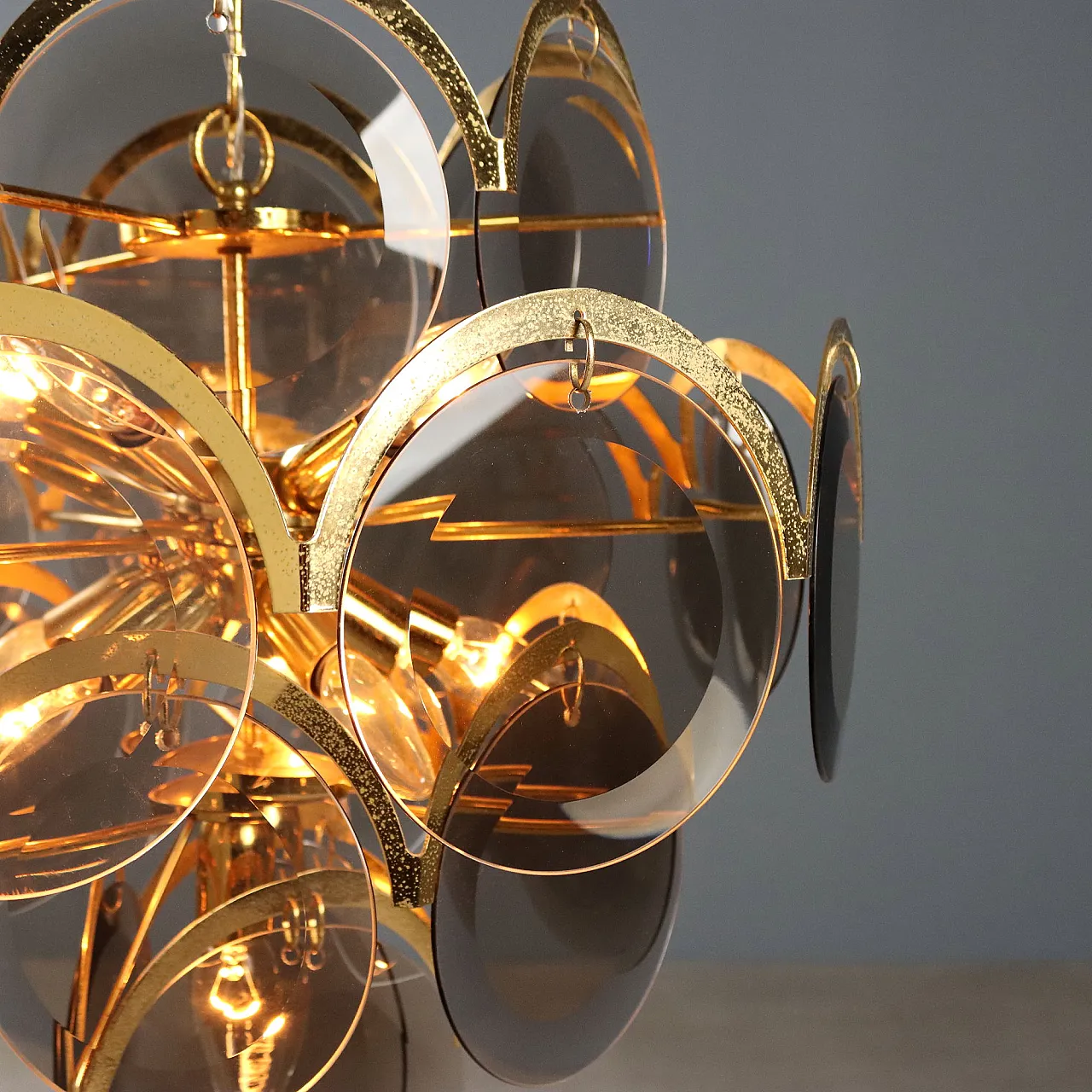 Lamp with glass discs, late 20th century 5