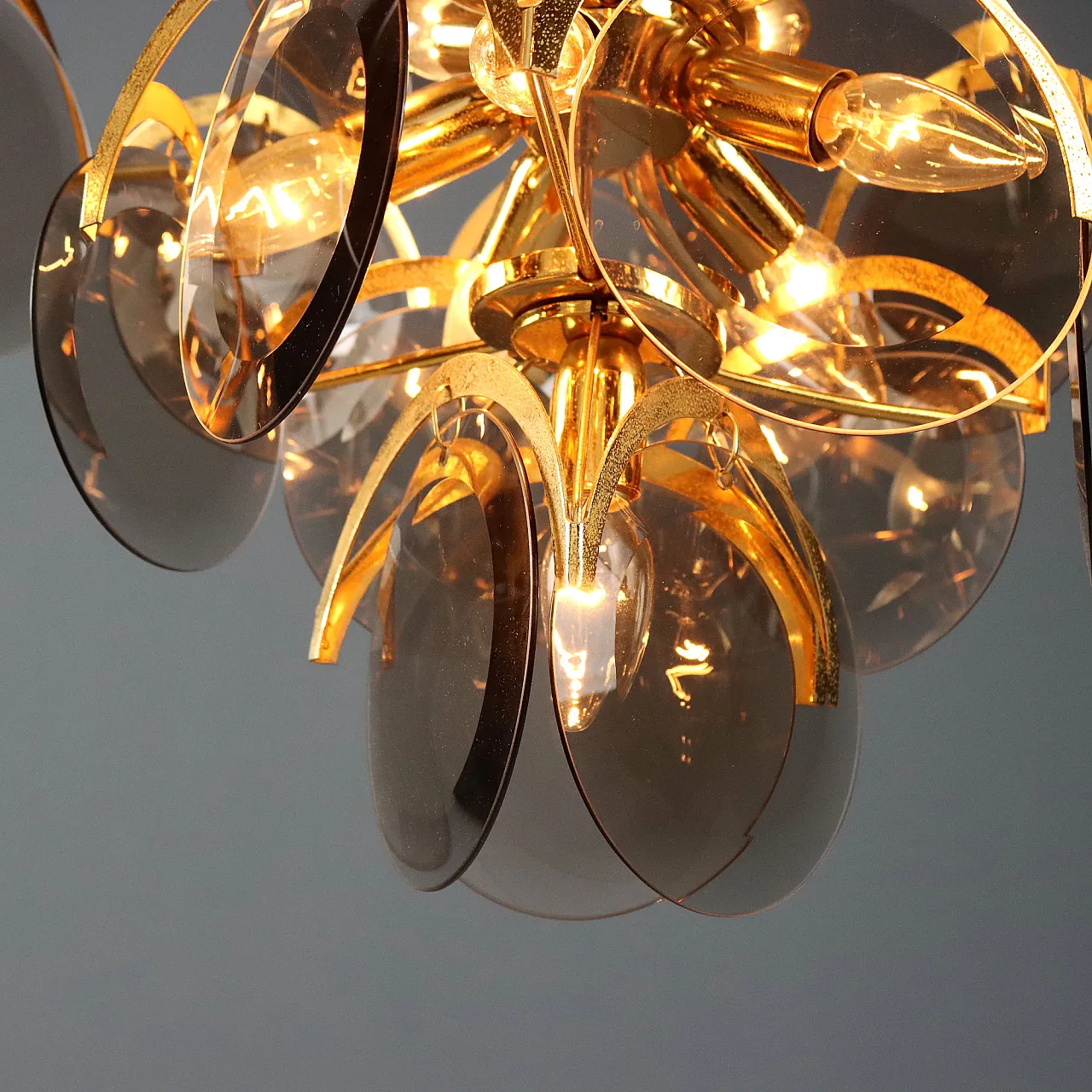 Lamp with glass discs, late 20th century 7