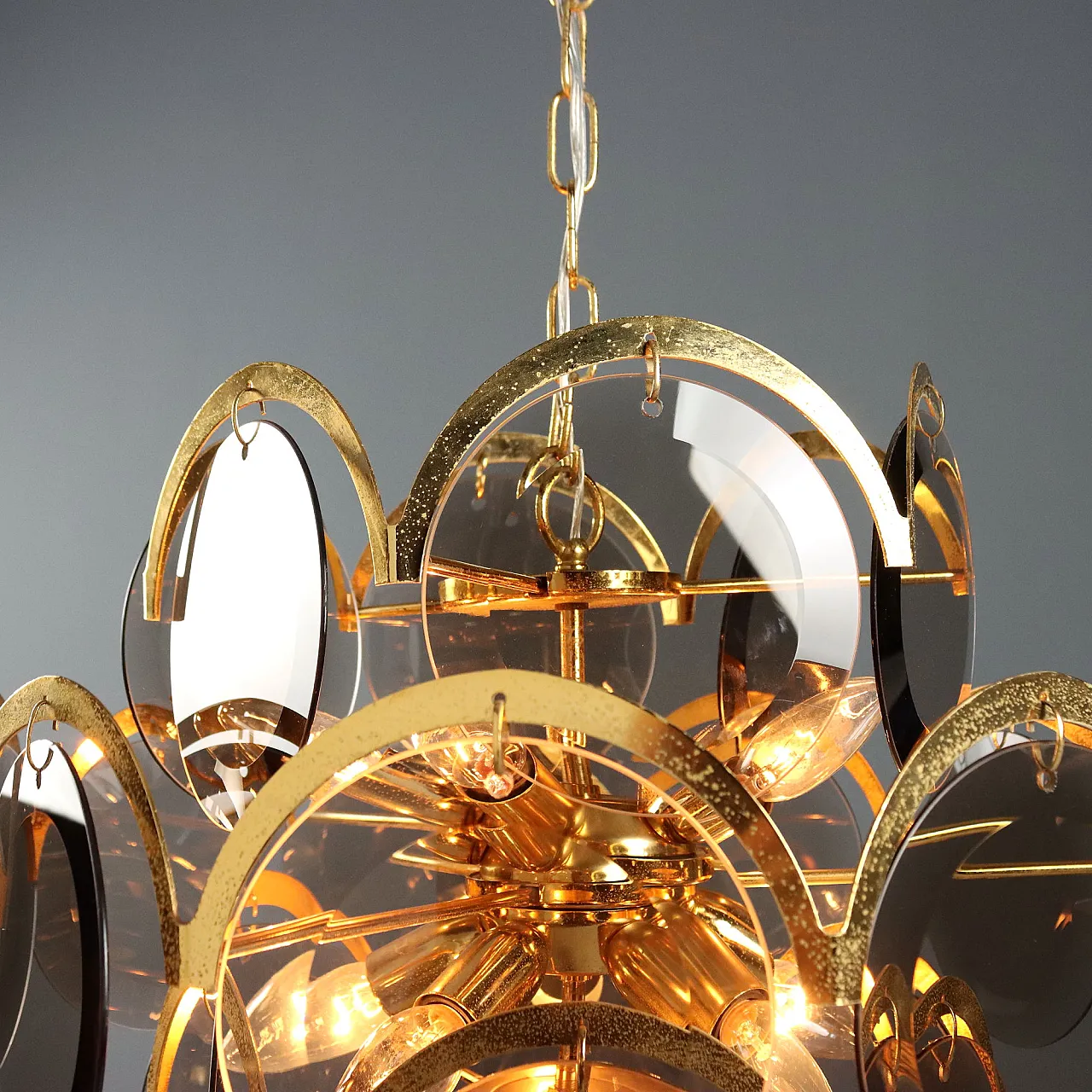 Lamp with glass discs, late 20th century 8
