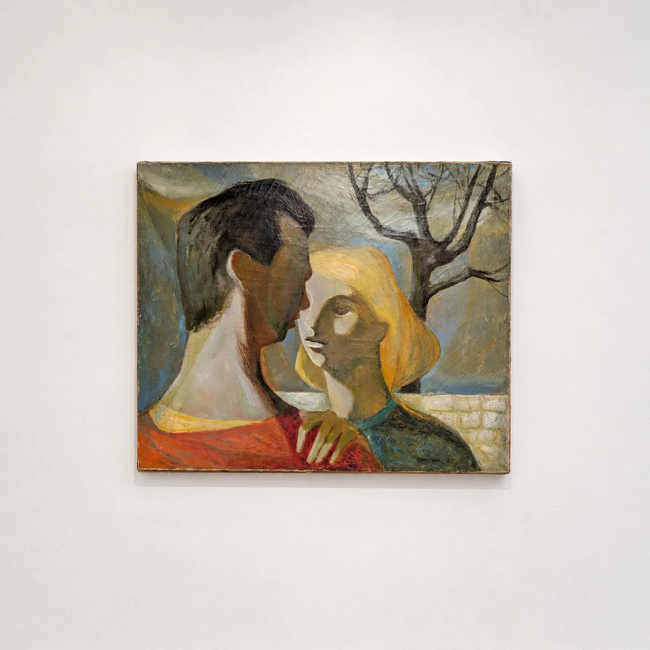 Maurice Stoppani, French Cubist Figurative Painting, 1955 6