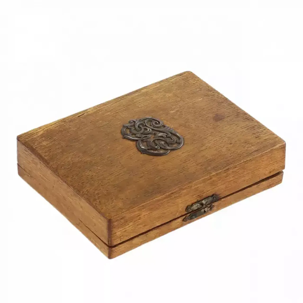 Silver cigarette case and matchbox, early 20th century 2
