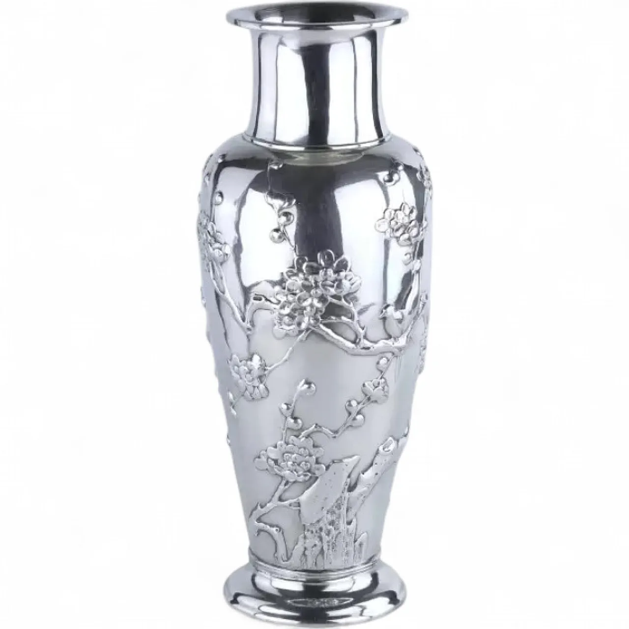 Sterling silver vase in Japanese style by Tiffany & Co., 1920s 7