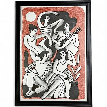 Disegno a matita e pennarello, anni ’90