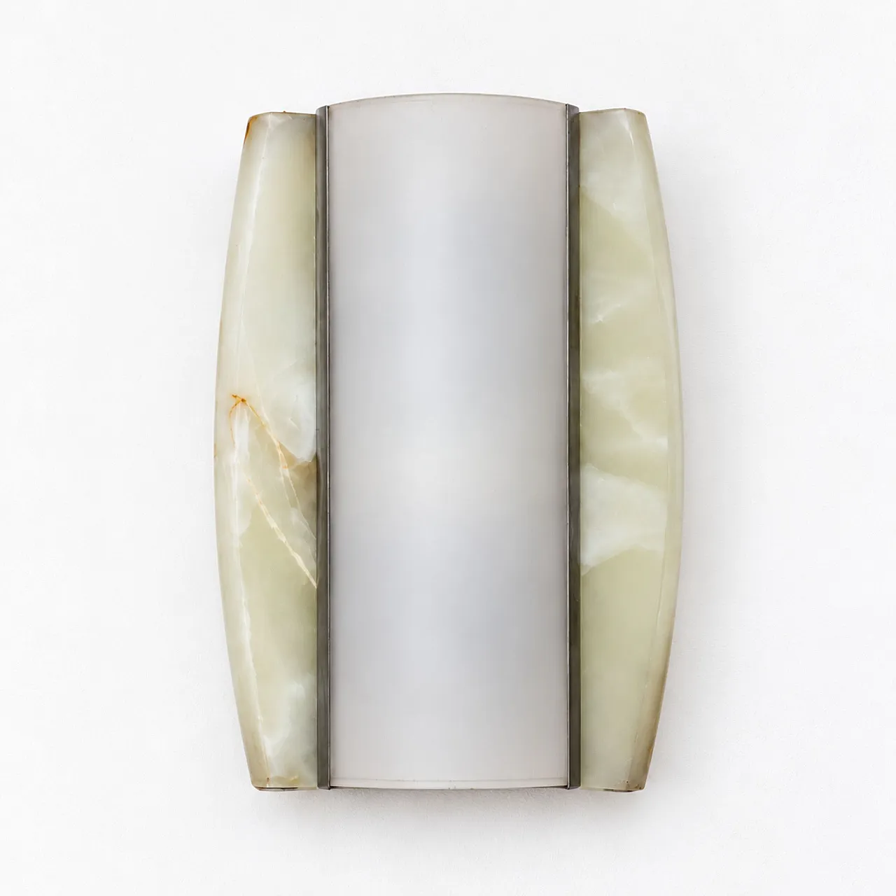 Pair of Onyx and Opal Glass Wall Lamps, 1960s 9