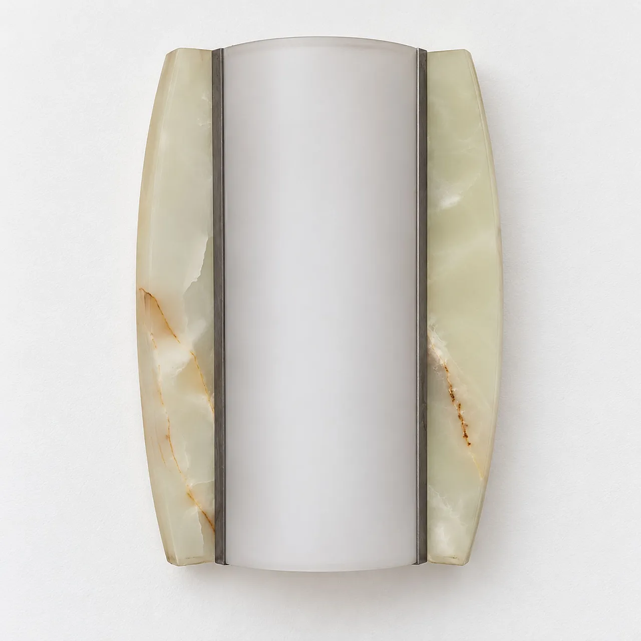 Pair of Onyx and Opal Glass Wall Lamps, 1960s 10