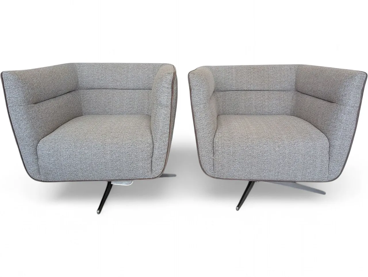 Pair of Spiritosa armchairs by Divani & Divani for Natuzzi, 2000s 8