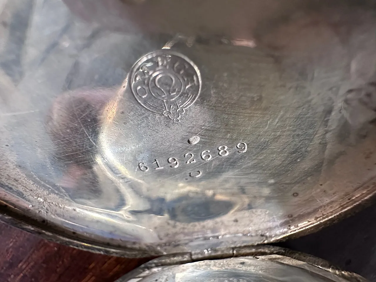 Omega silver pocket watch 10