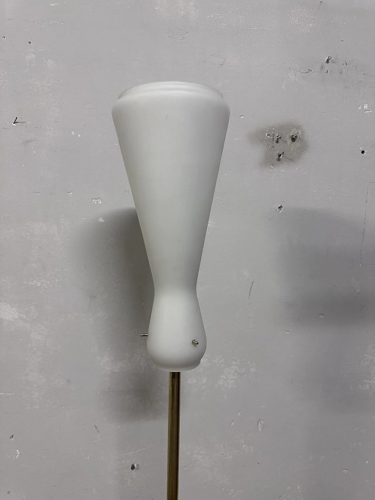 Brass and glass floor lamp 2