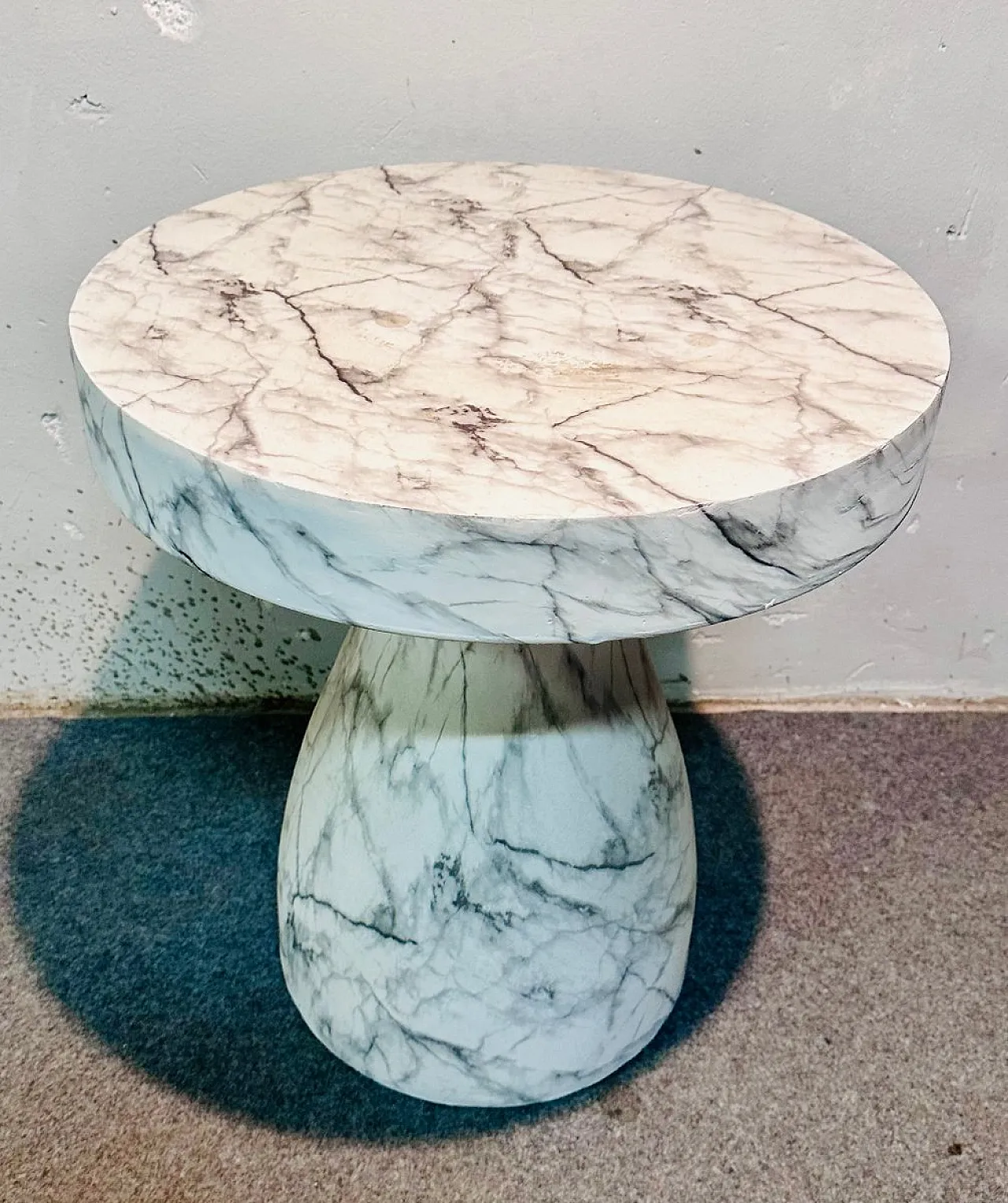 Resin-Coated Ceramic Coffee Table in Marble-Like Finish 3