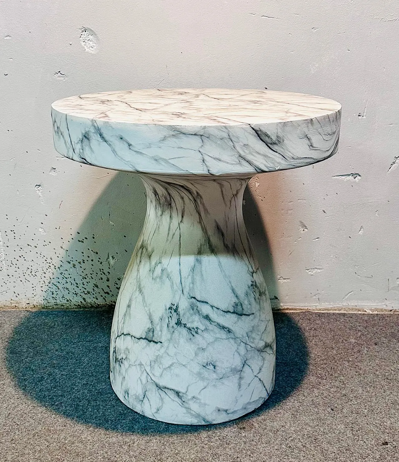 Resin-Coated Ceramic Coffee Table in Marble-Like Finish 5