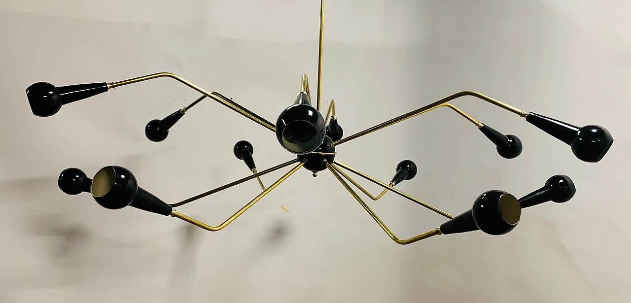 Lampada a sospensione Sputnik, anni '60 6