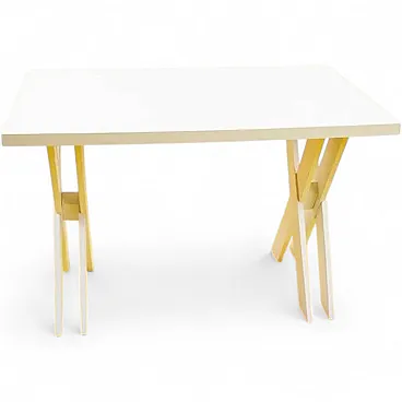 Vintage White Table in Wood