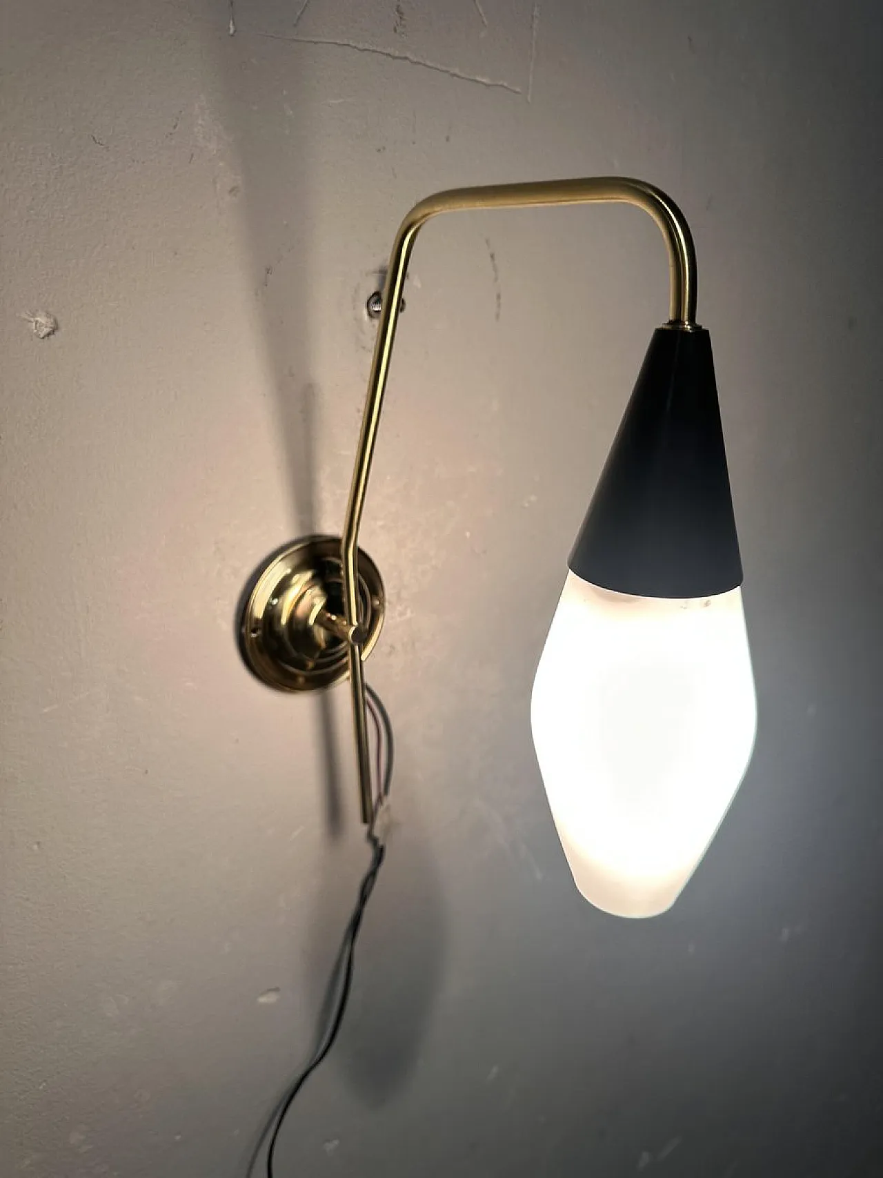 Lampada da parete, anni '50 3