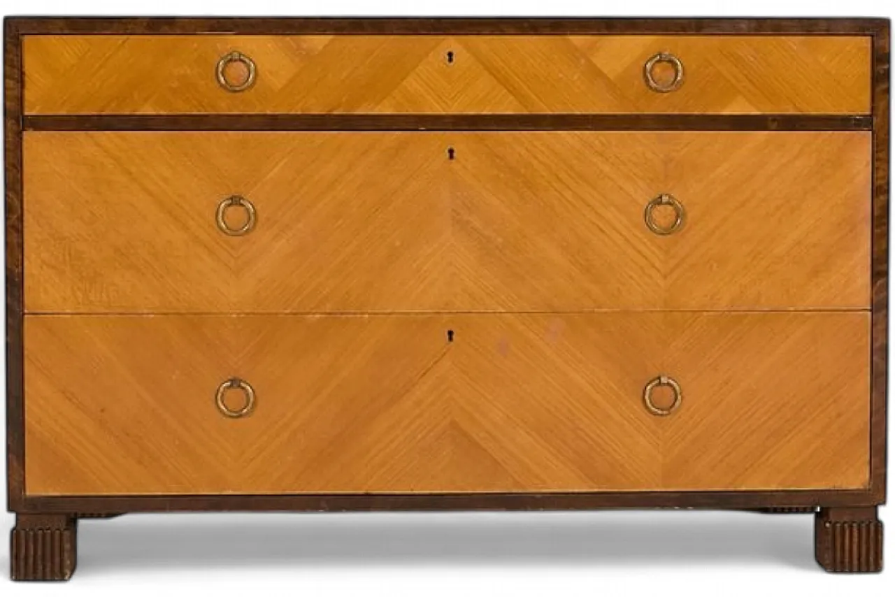 Art Deco chest of drawers by Axel Larsson for Bodafors, 1930s 9