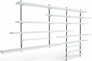 Mid-Century Modern modular wall shelving system, 1960s