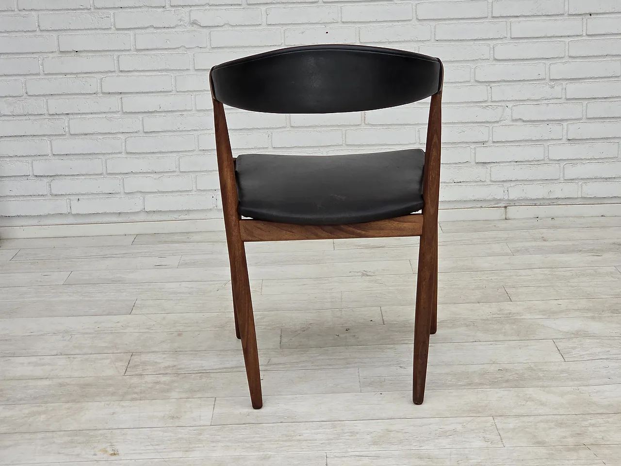 1960s, Danish design by Kai Kristensen, set of 4 armchairs, leather. 8