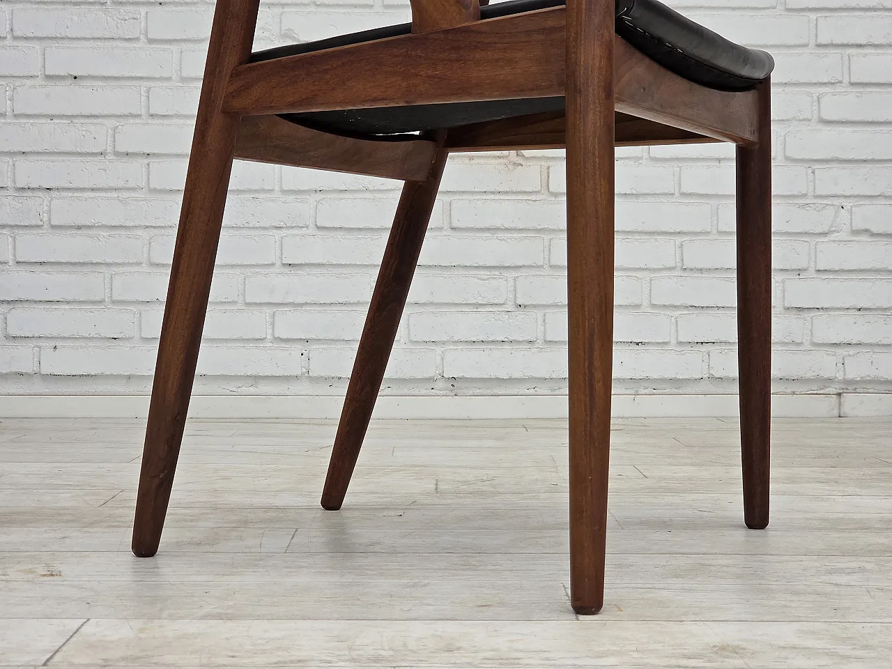 1960s, Danish design by Kai Kristensen, set of 4 armchairs, leather. 13