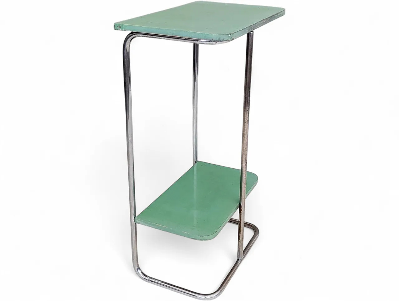 Bauhaus tubular steel console table by Robert Slezák for Slezak, 1930s 21