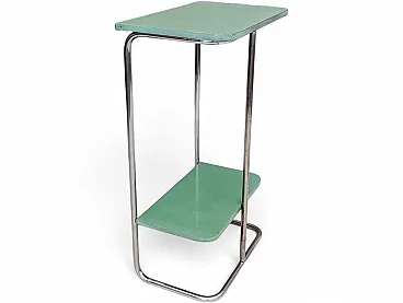 Bauhaus tubular steel console table by Robert Slezák for Slezak, 1930s