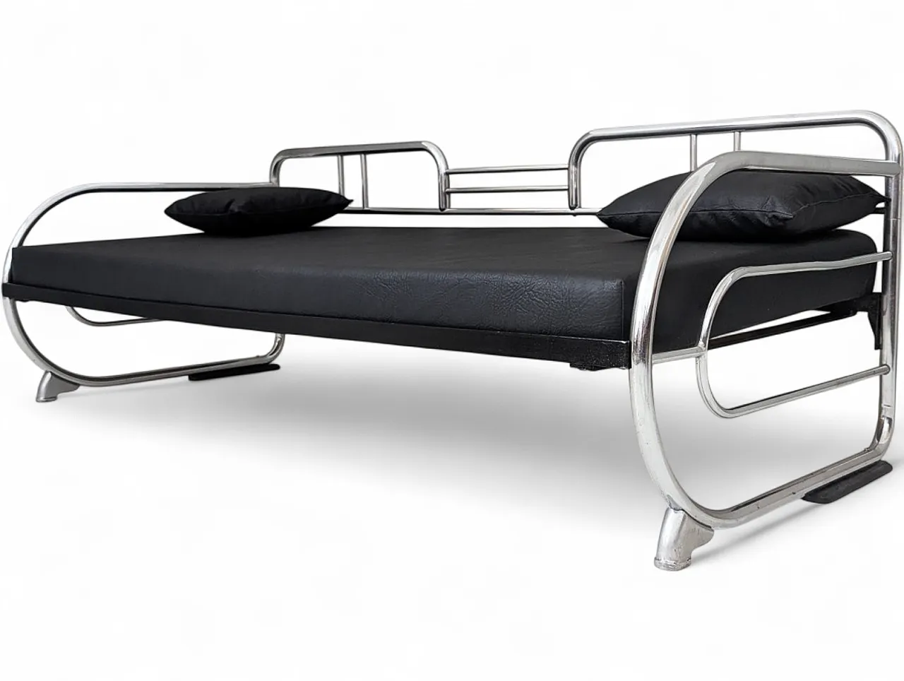 Bauhaus tubular steel sofa by Hynek Gottwald, 1930s 17