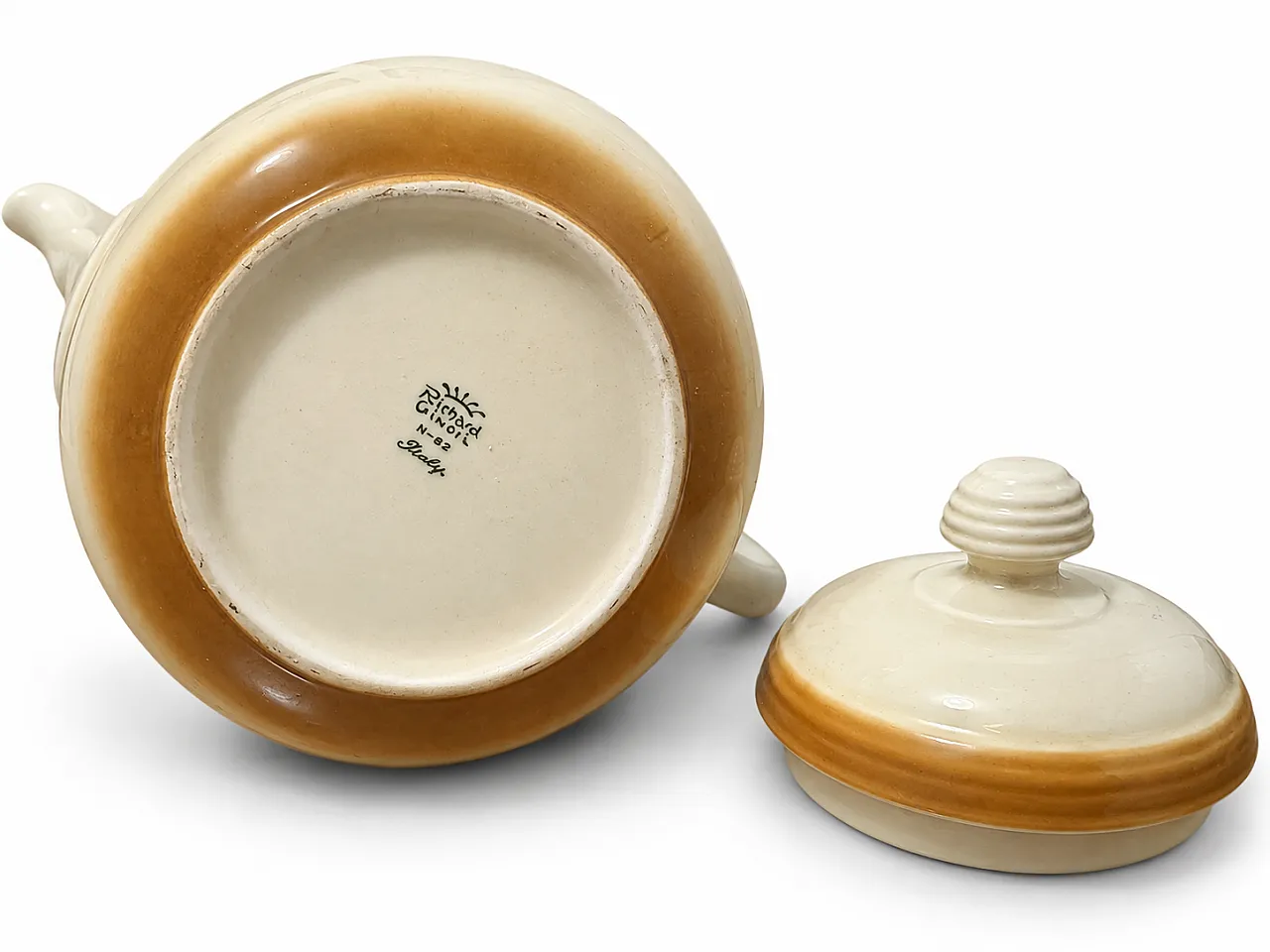 Servizio da tè e caffè in ceramica di Richard Ginori, anni '70 1