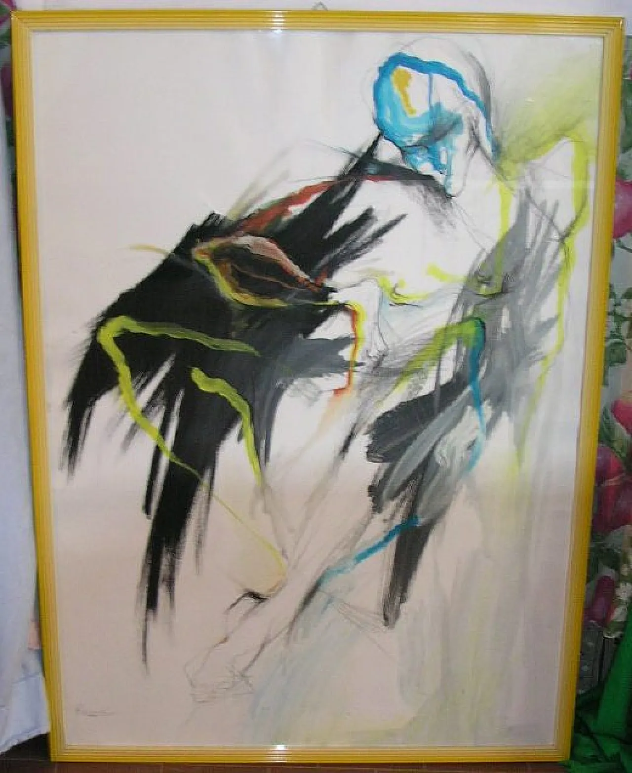 Elisabetta Renosto "L'uomo Aquila" - Acquerello 70x100 cm 1