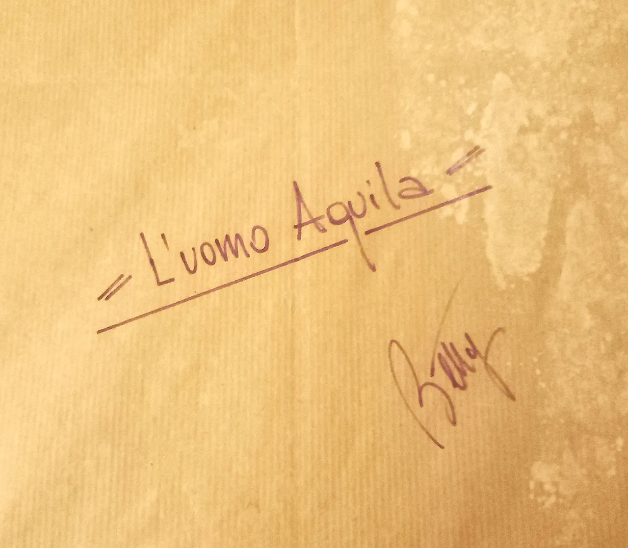 Elisabetta Renosto "L'uomo Aquila" - Acquerello 70x100 cm 3