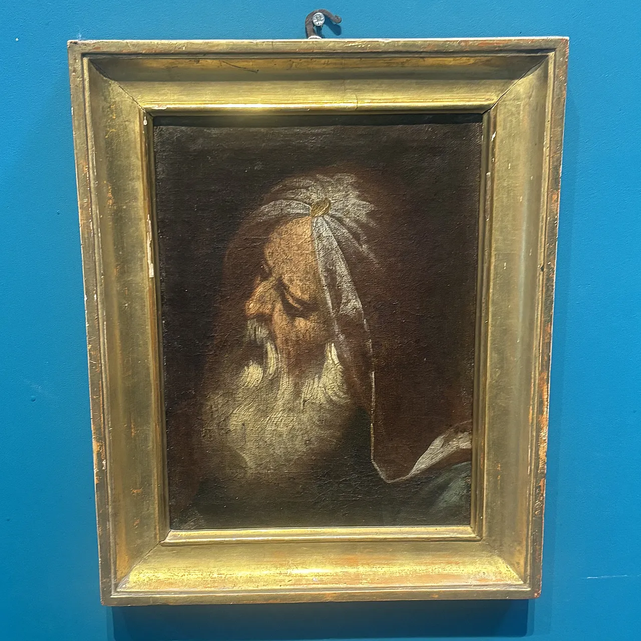 ainting with the face of a wise man, Venetian school, 18th century 2